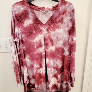 Westbound Tunic Style Tie Dyed Top